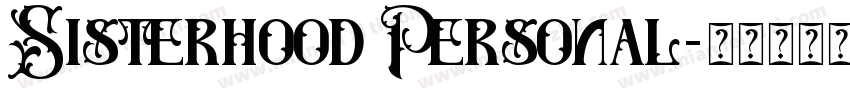 Sisterhood Personal字体转换